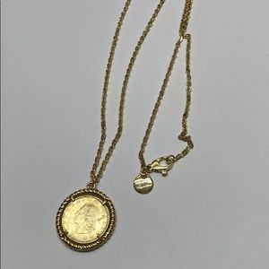Signed Designer Dyadema Italy 1981 Coin Necklace